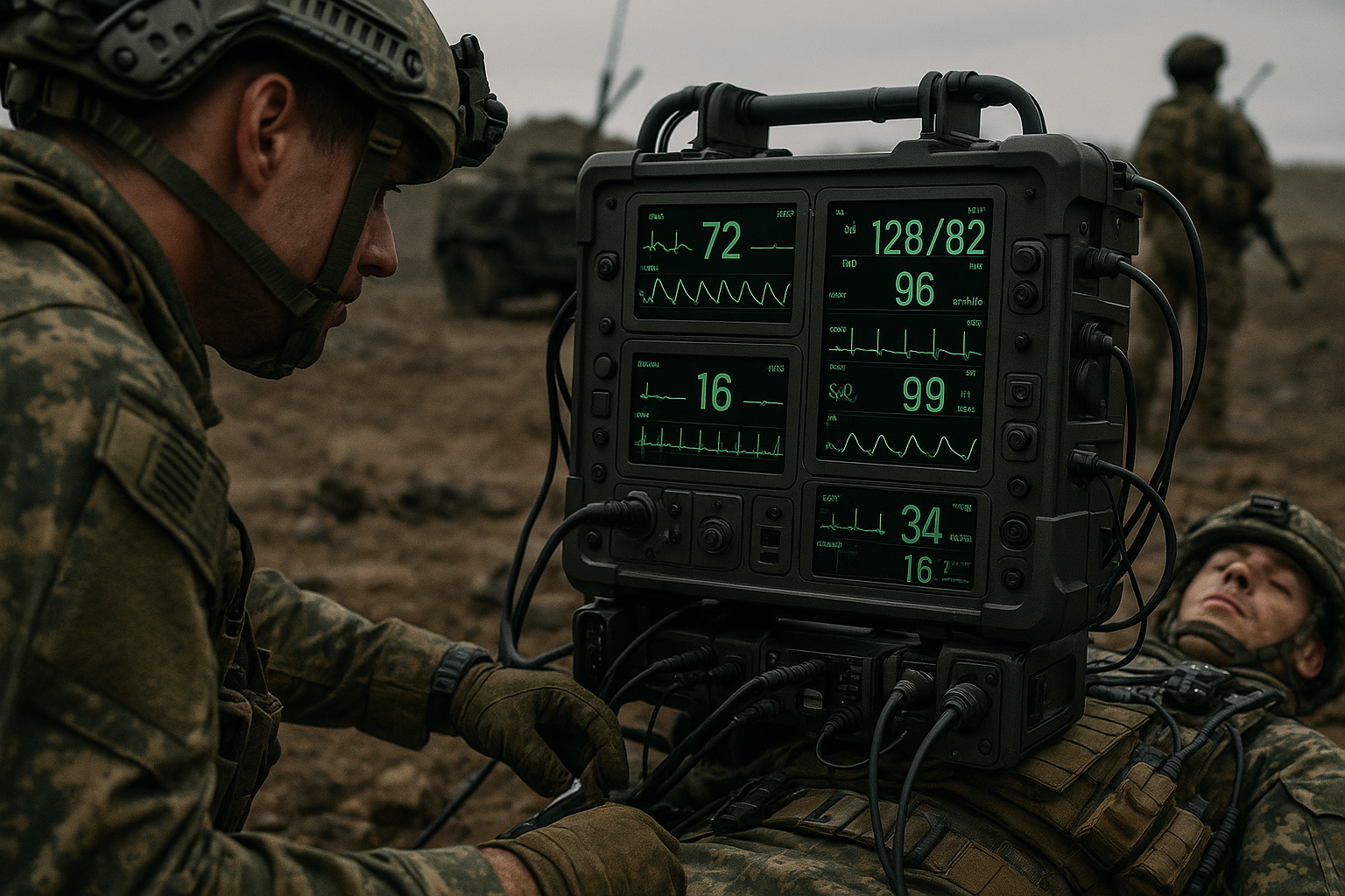 VORUN tactical medical monitoring system in action